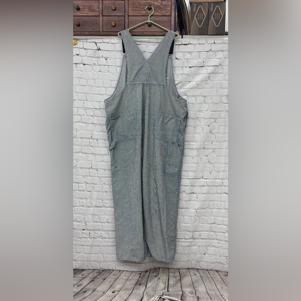 Big Bill Hickory Stripe Bib Overall with Zip Front Closure  54 Regular - Picture 2 of 10